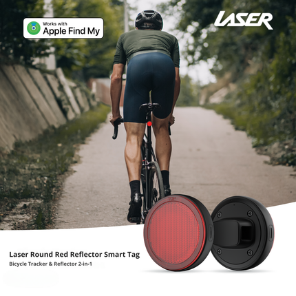 Laser Round Red Reflector Smart Tag.