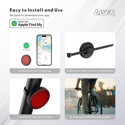 Laser Round Red Reflector Smart Tag.