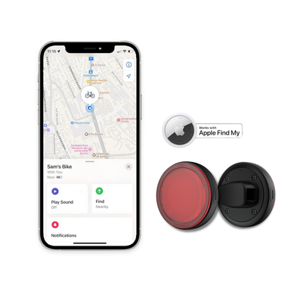 Laser Round Red Reflector Smart Tag.