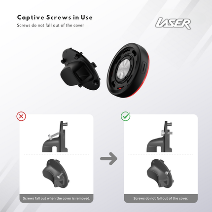 Laser Round Red Reflector Smart Tag.