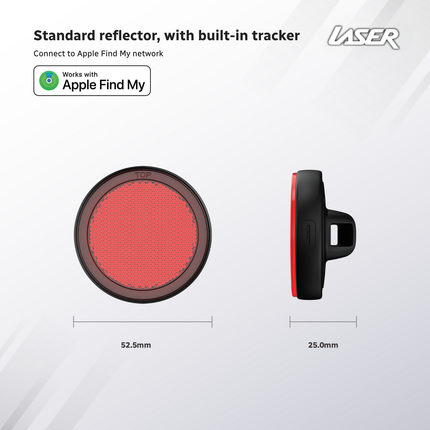 Laser Round Red Reflector Smart Tag.