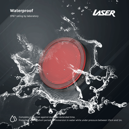 Laser Round Red Reflector Smart Tag.