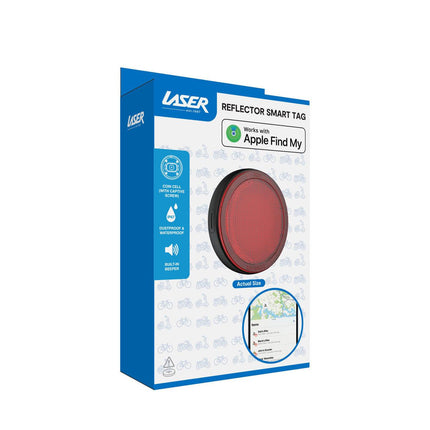 Laser Round Red Reflector Smart Tag.
