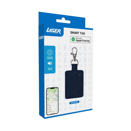 Laser Mini Smart Tag with Wireless Charging Navy Blue.