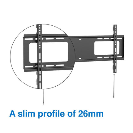 Extra Large Fixed TV Wall Mount 43 inches - 90 inches Panels.