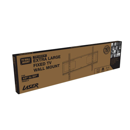 Extra Large Fixed TV Wall Mount 43 inches - 90 inches Panels.