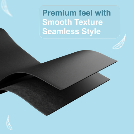 Laser Wireless Charging Desk Mat Black.