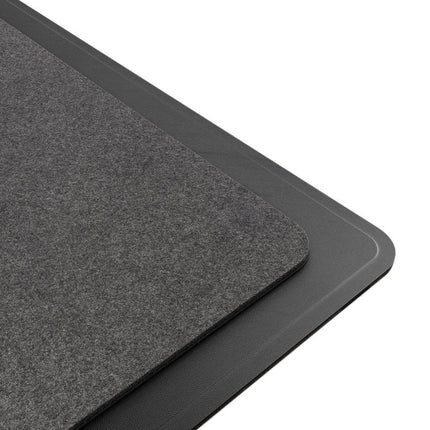 Laser Wireless Charging Desk Mat Black.
