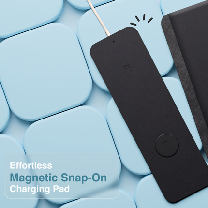 Laser Wireless Charging Desk Mat Black.