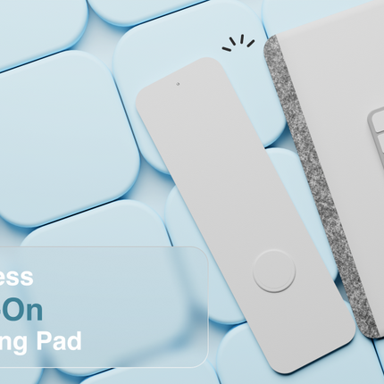 Laser Wireless Charging Desk Mat Grey.