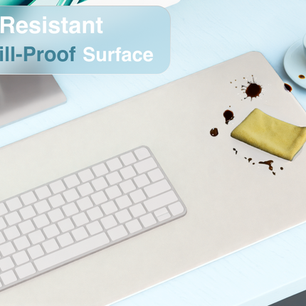 Laser Wireless Charging Desk Mat Grey.