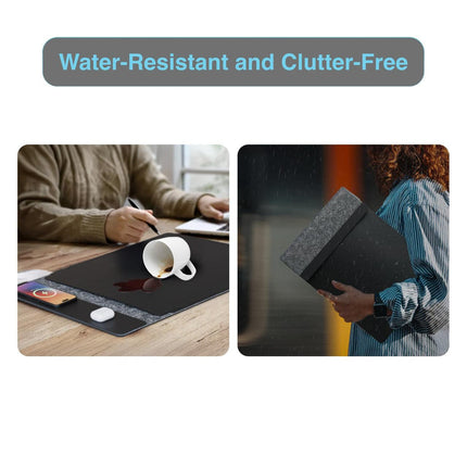 Laser Wireless Charging Laptop Sleeve Up to 16 Inch Black.