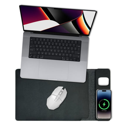 Laser Wireless Charging Laptop Sleeve Up to 16 Inch Black.