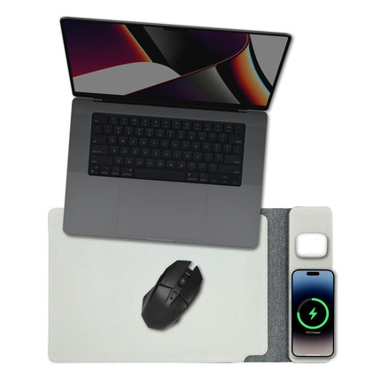 Laser Wireless Charging Laptop Sleeve Up to 16 Inch Grey.