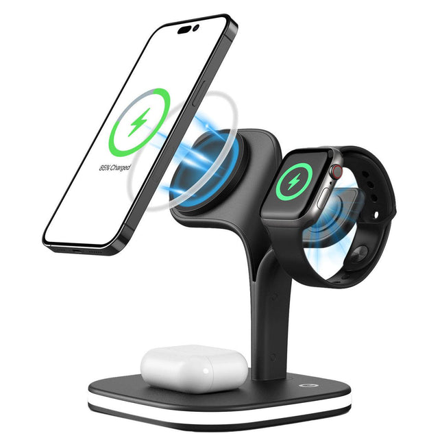4 in 1 Wireless Charging Station with Night Light.