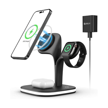4 in 1 Wireless Charging Station with Night Light.
