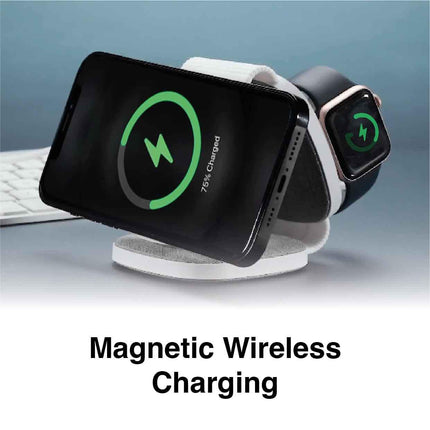 Laser 3-in-1 Travel Wireless Charging Pad for Apple.