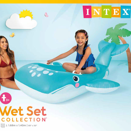 Intex Whale Blue Inflatable Ride - On 57567.