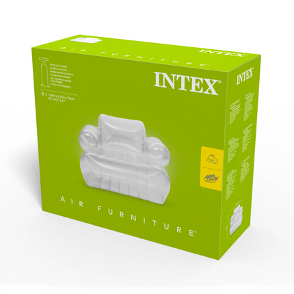 Intex Transparent Inflatable Armchair 66502.