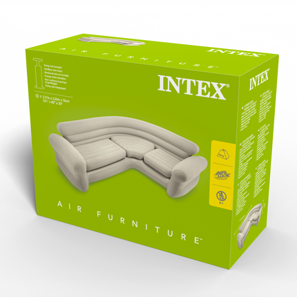Intex Corner Sofa L-Shaped Inflatable Couch 68575.