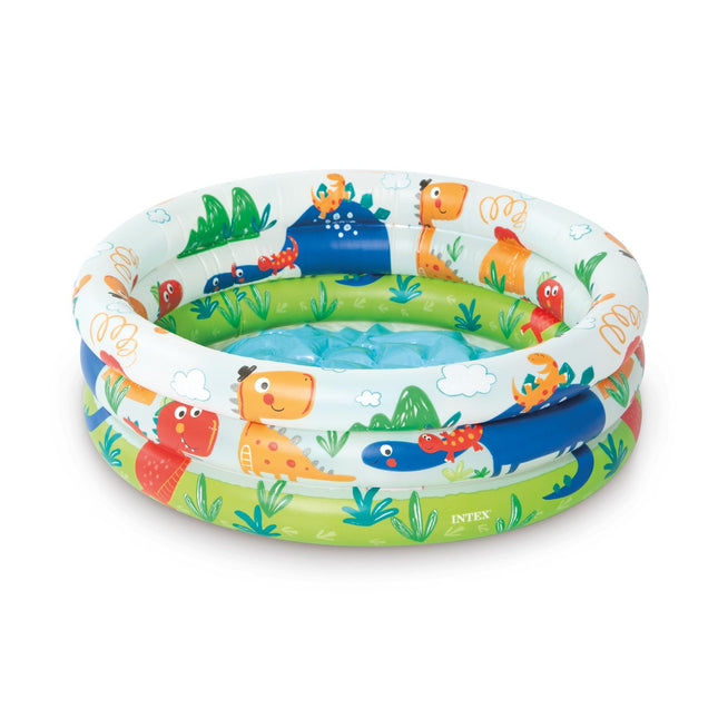 Intex Dino Buddies 3-Ring Inflatable Kiddie Pool 57106.