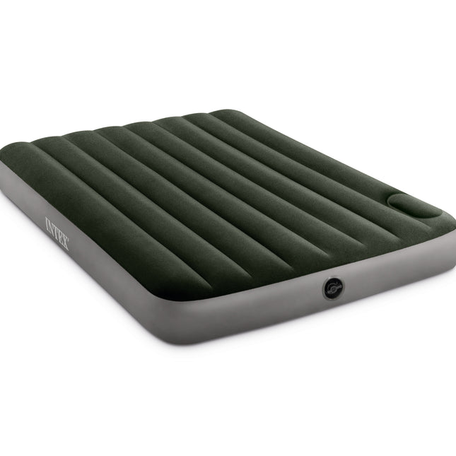 INTEX Double Dura-Beam® Standard Downy Air Mattress 10" w/ Built-In Foot Pump.