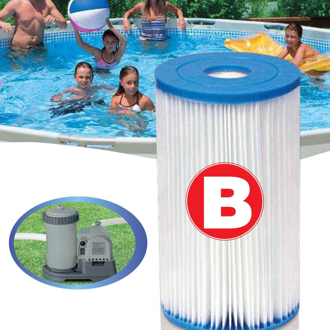 Intex Filter Cartridge replacement Size B INTEX FILTER PUMP 29005.