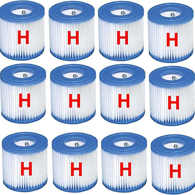 Intex 12 x Filter Cartridge replacement Size H INTEX FILTER PUMP 29007.