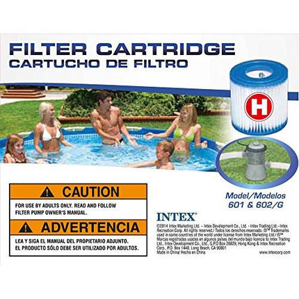 Intex 12 x Filter Cartridge replacement Size H INTEX FILTER PUMP 29007.