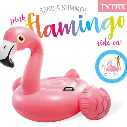 Intex Pink Flamingo Ride-On Pool Float 57558.