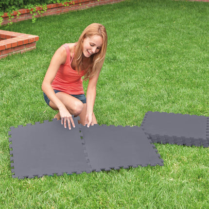 Intex Gray Padded Floor Protector Interlocking 8 x 50x50x0.5cm 29084.