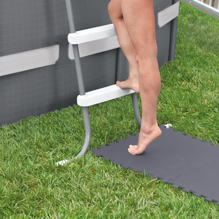 Intex Gray Padded Floor Protector Interlocking 8 x 50x50x0.5cm 29084.