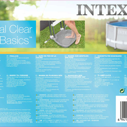 Intex Krystal Clear Non-Slip Foot Bath for Swimming Pools 29080.