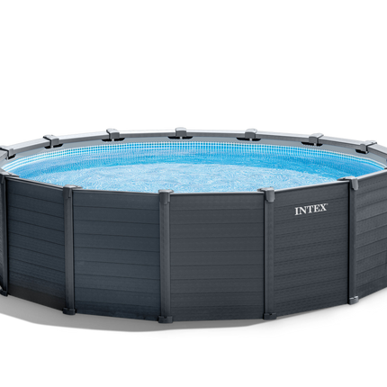 Intex Intex Graphite Grey Panel Pool 4.78 x 1.24M 26384.