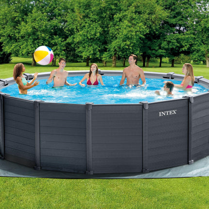 Intex Intex Graphite Grey Panel Pool 4.78 x 1.24M 26384.