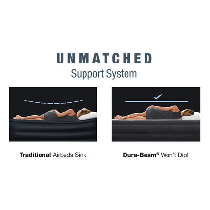 Intex Queen Deluxe Headboard Airbed 64448.