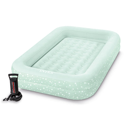 Intex Kidz Inflatable Travel Bed set with Hand Pump - Stars. Great for Travel 66810.