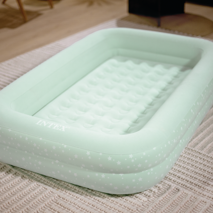 Intex Kidz Inflatable Travel Bed set with Hand Pump - Stars. Great for Travel 66810.
