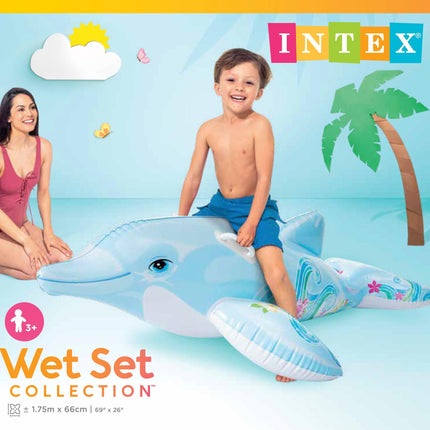 Intex Lil' Dolphin Ride-On Pool Kids Float 58535.