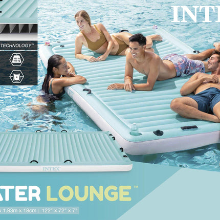 Intex Water Lounge Inflatable Pontoon Raft 56289.