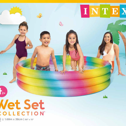 Intex RAINBOW OMBRE POOL 168cm 58449.