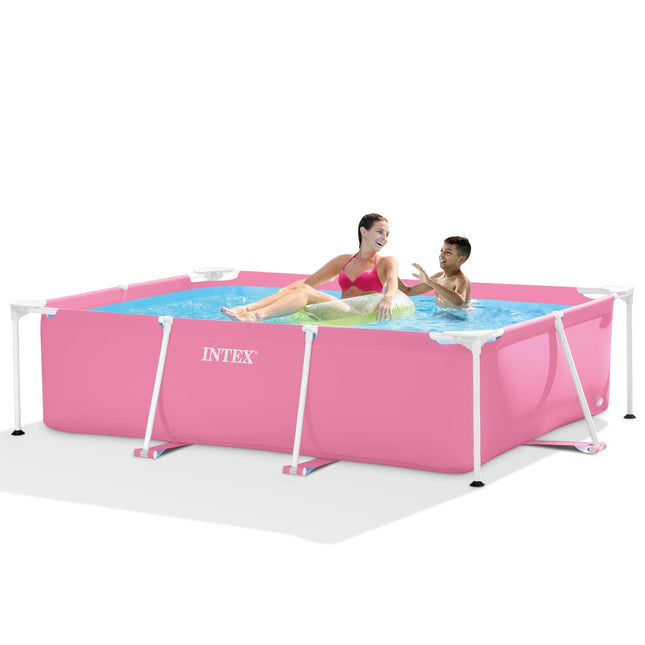 Intex Pink Rectangular Frame Pool 28266.