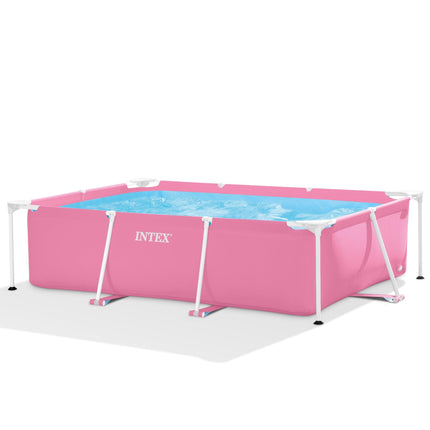 Intex Pink Rectangular Frame Pool 28266.