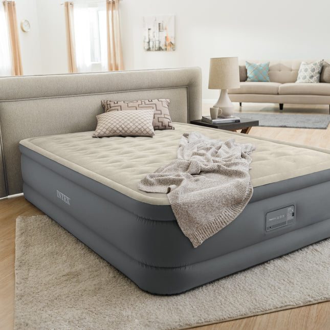 Intex Queen PremAire II Airbed 46cm 64926.
