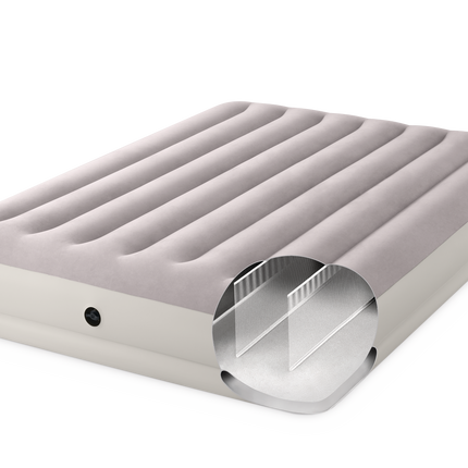 Intex Queen Dura-Beam Prestige Mid-Rise Airbed w/ USB150 Pump- 64179.