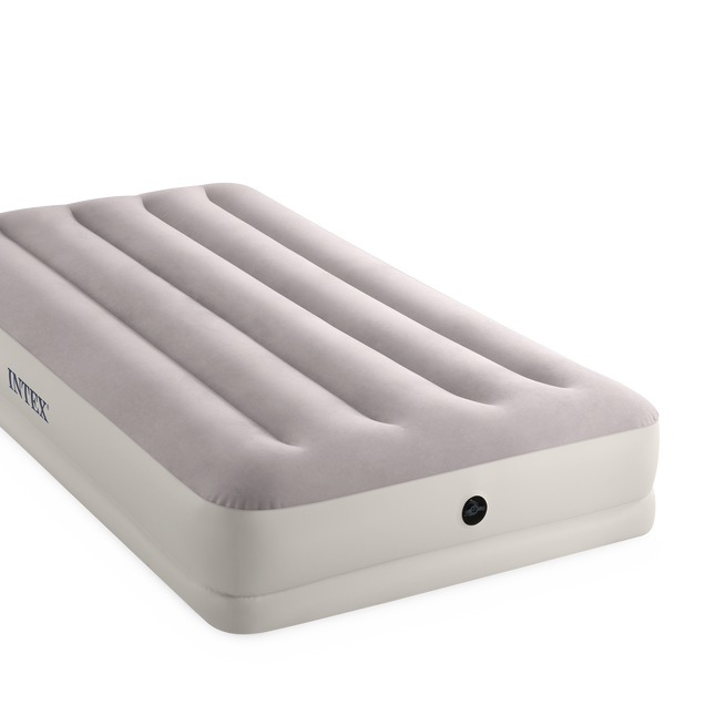 Intex Single (Twin) Dura-Beam Prestige Mid-Rise Airbed w/ USB150 Pump - 64177.