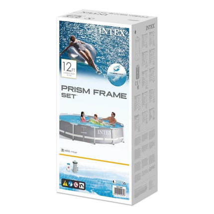 Intex PRISM 12' Metal Frame Above Ground Pool - 366cm x 76cm 26712.