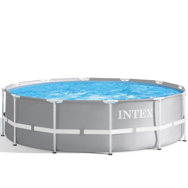 Intex PRISM Premium 12' Metal Frame Pool Outdoor Above Ground 366cm x 99cm - 26716.