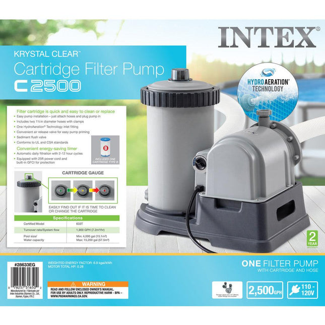 Intex Pool PUMP and FILTER 9463/h C2500 28634.