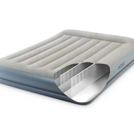 INTEX Queen Dura-Beam® Air Mattress w/ Built-In USB Electric Pump 64118.